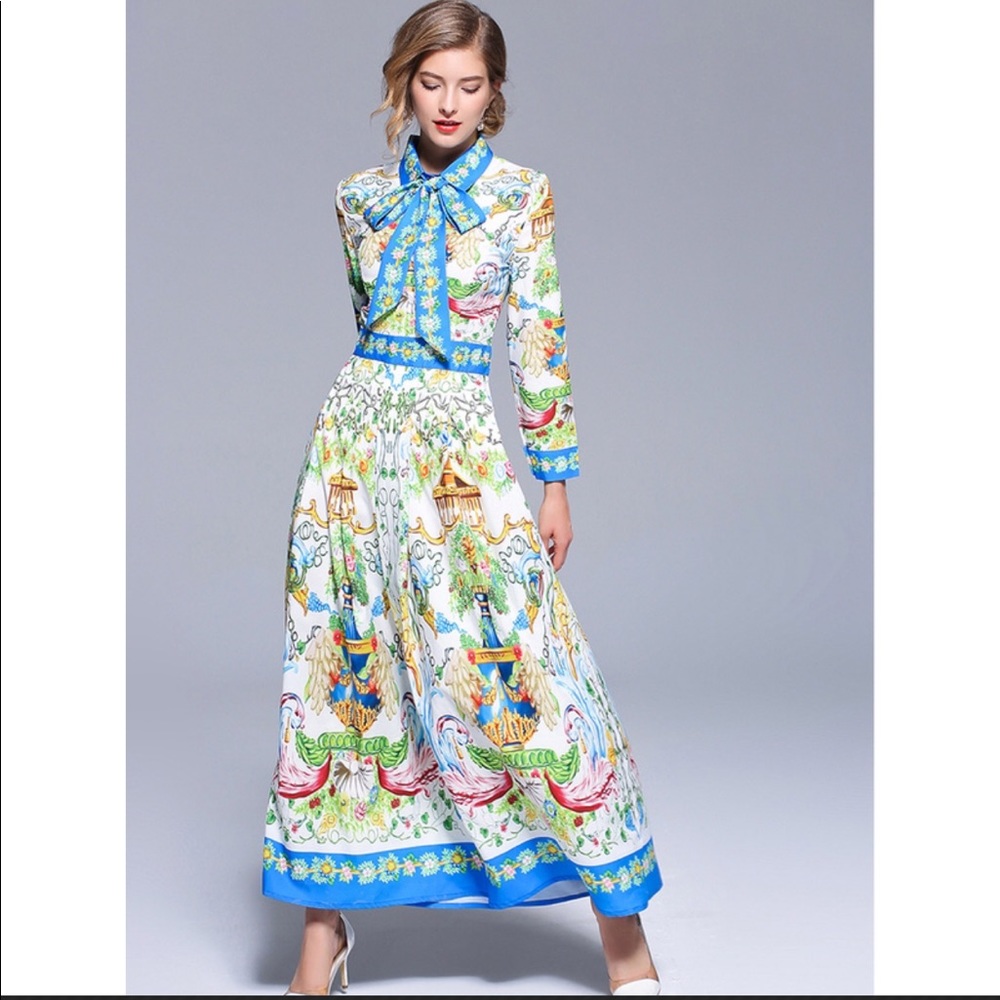 European style maxi dress